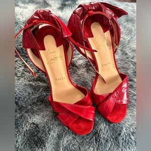 Christian Louboutin eel skin stiletto 37.5